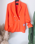 Blazer orange - 𝐌𝐚𝐫𝐢𝐧𝐚𝟒𝟒𝐟𝐚𝐦𝐢𝐥𝐲