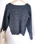 Pull gris anthracite à maille douce et chaude - 𝐌𝐚𝐫𝐢𝐧𝐚𝟒𝟒𝐟𝐚𝐦𝐢𝐥𝐲