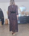 Robe longue marron à imprimé léopard - 𝐌𝐚𝐫𝐢𝐧𝐚𝟒𝟒𝐟𝐚𝐦𝐢𝐥𝐲