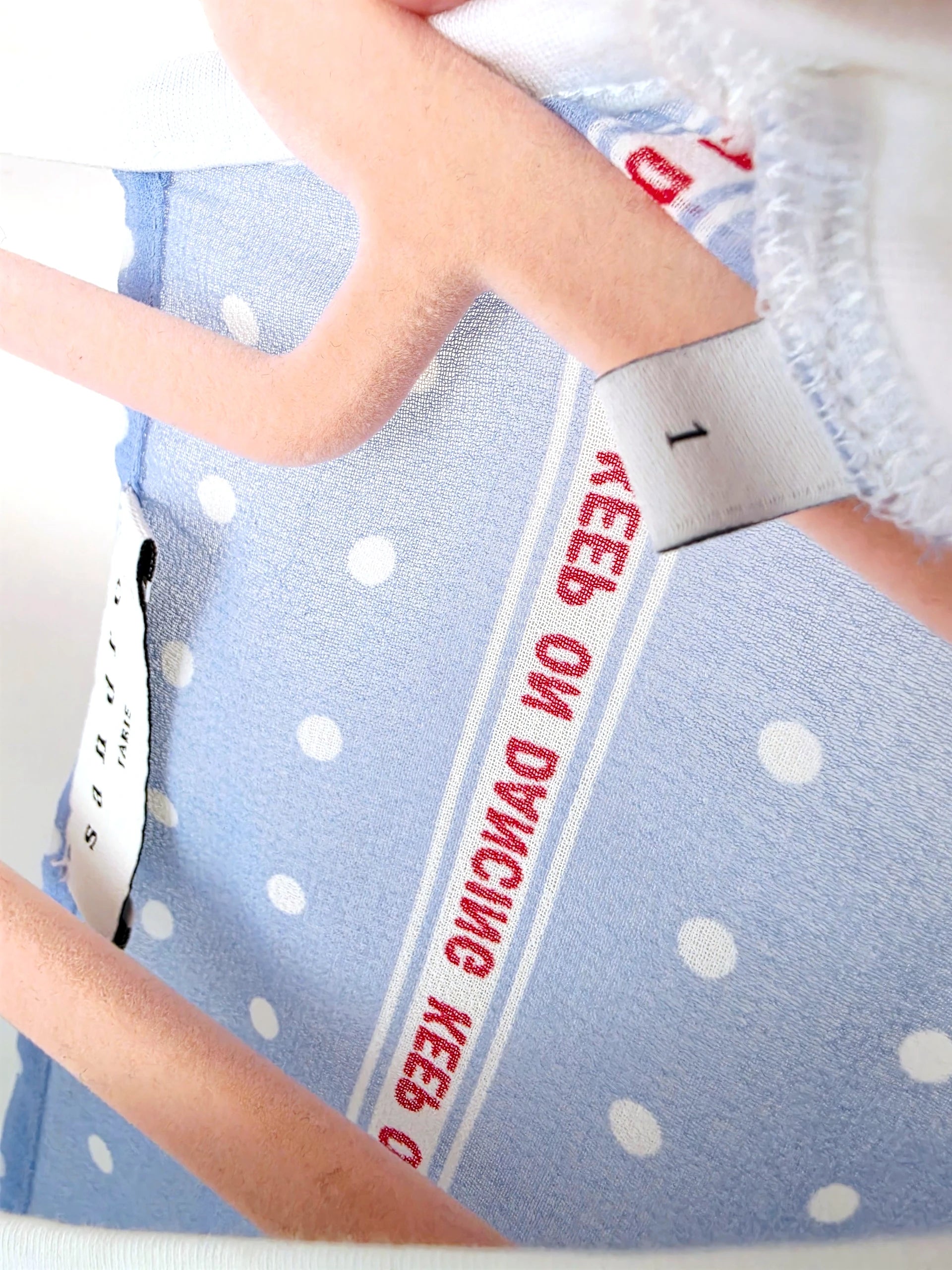 T-shirt blanc bi-matière - 𝐌𝐚𝐫𝐢𝐧𝐚𝟒𝟒𝐟𝐚𝐦𝐢𝐥𝐲