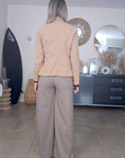 Veste cintrée beige boutons - 𝐌𝐚𝐫𝐢𝐧𝐚𝟒𝟒𝐟𝐚𝐦𝐢𝐥𝐲