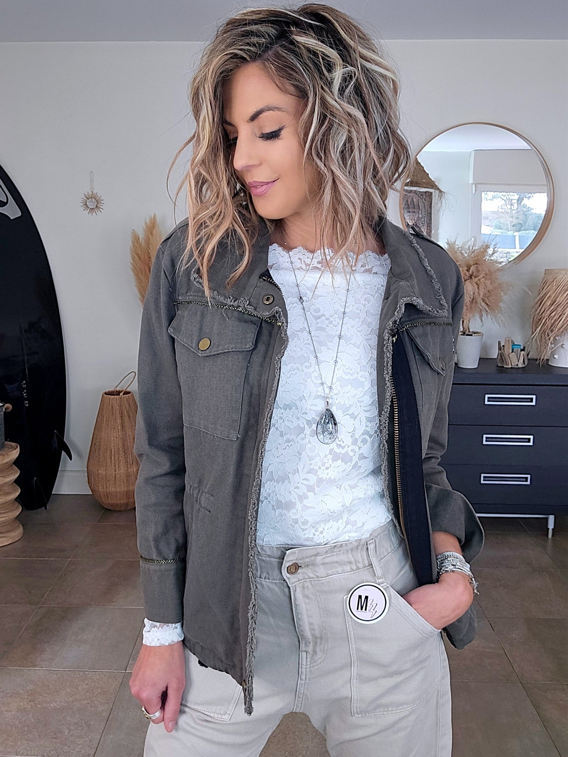 Saharienne kaki Crazy - 𝐌𝐚𝐫𝐢𝐧𝐚𝟒𝟒𝐟𝐚𝐦𝐢𝐥𝐲