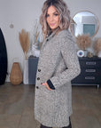 Manteau tweed beige et marron-kaki - 𝐌𝐚𝐫𝐢𝐧𝐚𝟒𝟒𝐟𝐚𝐦𝐢𝐥𝐲