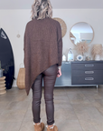 Pull marron longueur asymétrique - 𝐌𝐚𝐫𝐢𝐧𝐚𝟒𝟒𝐟𝐚𝐦𝐢𝐥𝐲