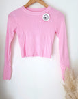 Pull rose à maille fine côtelée - 𝐌𝐚𝐫𝐢𝐧𝐚𝟒𝟒𝐟𝐚𝐦𝐢𝐥𝐲