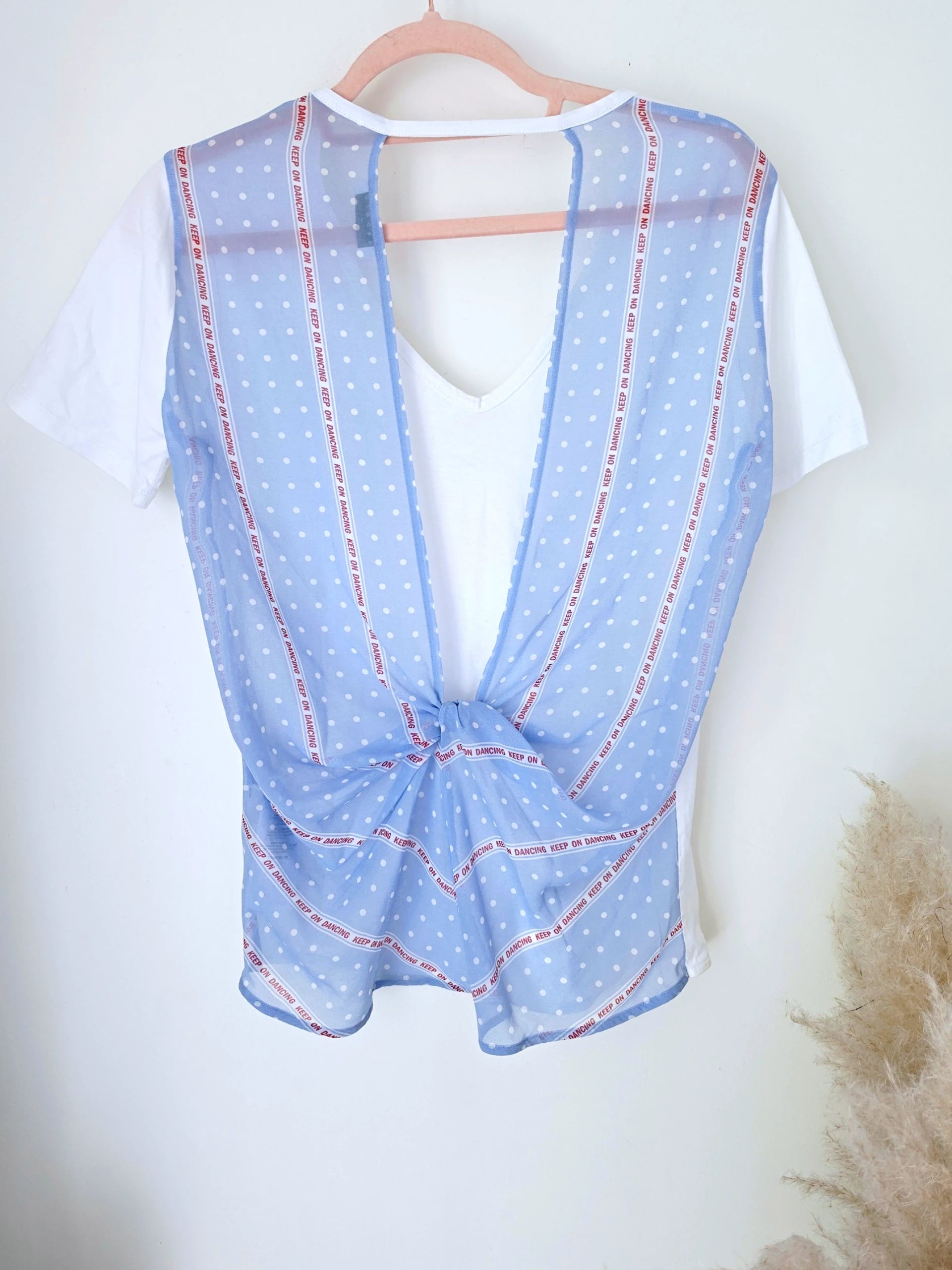 T-shirt blanc bi-matière - 𝐌𝐚𝐫𝐢𝐧𝐚𝟒𝟒𝐟𝐚𝐦𝐢𝐥𝐲