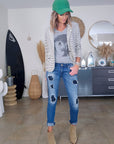 Veste marinière à tigre à sequins - 𝐌𝐚𝐫𝐢𝐧𝐚𝟒𝟒𝐟𝐚𝐦𝐢𝐥𝐲