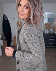 Manteau tweed beige et marron-kaki - 𝐌𝐚𝐫𝐢𝐧𝐚𝟒𝟒𝐟𝐚𝐦𝐢𝐥𝐲