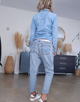 Combinaison en jean boyfriend - 𝐌𝐚𝐫𝐢𝐧𝐚𝟒𝟒𝐟𝐚𝐦𝐢𝐥𝐲