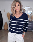 Pull double sens marinière - 𝐌𝐚𝐫𝐢𝐧𝐚𝟒𝟒𝐟𝐚𝐦𝐢𝐥𝐲