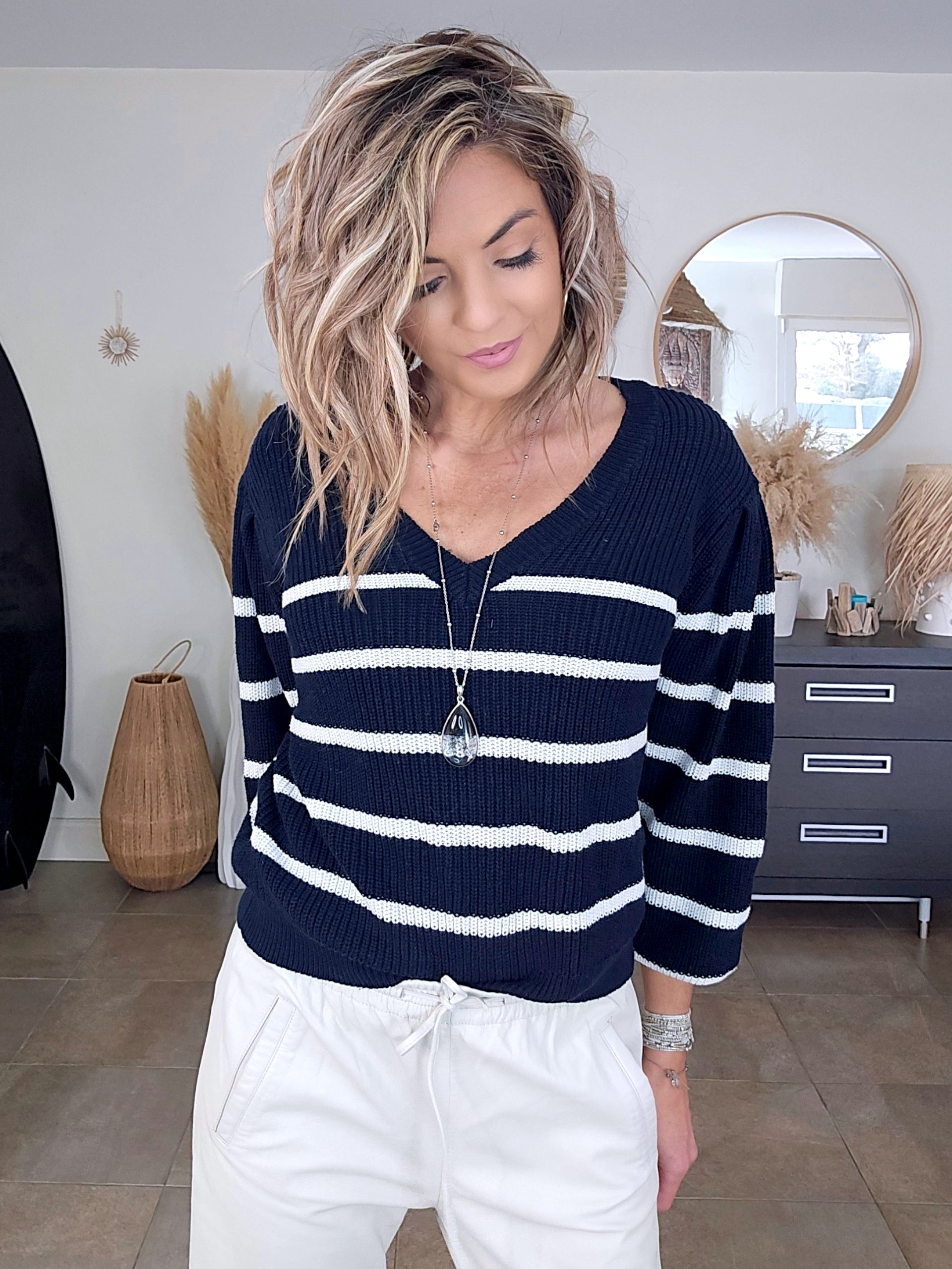 Pull double sens marinière - 𝐌𝐚𝐫𝐢𝐧𝐚𝟒𝟒𝐟𝐚𝐦𝐢𝐥𝐲