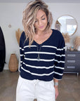 Pull double sens marinière - 𝐌𝐚𝐫𝐢𝐧𝐚𝟒𝟒𝐟𝐚𝐦𝐢𝐥𝐲
