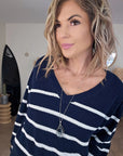 Pull double sens marinière - 𝐌𝐚𝐫𝐢𝐧𝐚𝟒𝟒𝐟𝐚𝐦𝐢𝐥𝐲