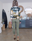 Chemise tie and dye kaki et jaune - 𝐌𝐚𝐫𝐢𝐧𝐚𝟒𝟒𝐟𝐚𝐦𝐢𝐥𝐲