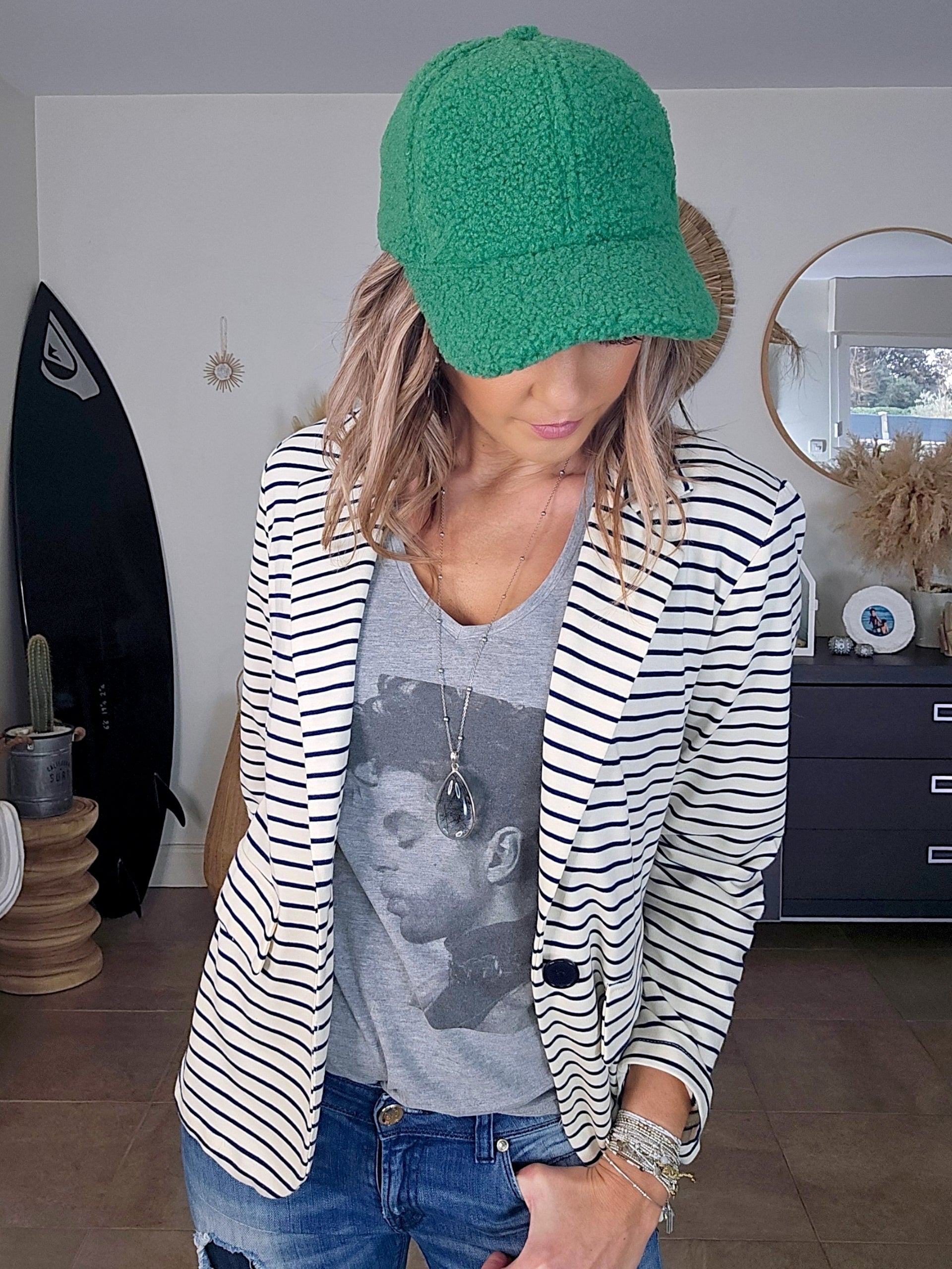 Veste marinière à tigre à sequins - 𝐌𝐚𝐫𝐢𝐧𝐚𝟒𝟒𝐟𝐚𝐦𝐢𝐥𝐲