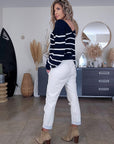 Pull double sens marinière - 𝐌𝐚𝐫𝐢𝐧𝐚𝟒𝟒𝐟𝐚𝐦𝐢𝐥𝐲