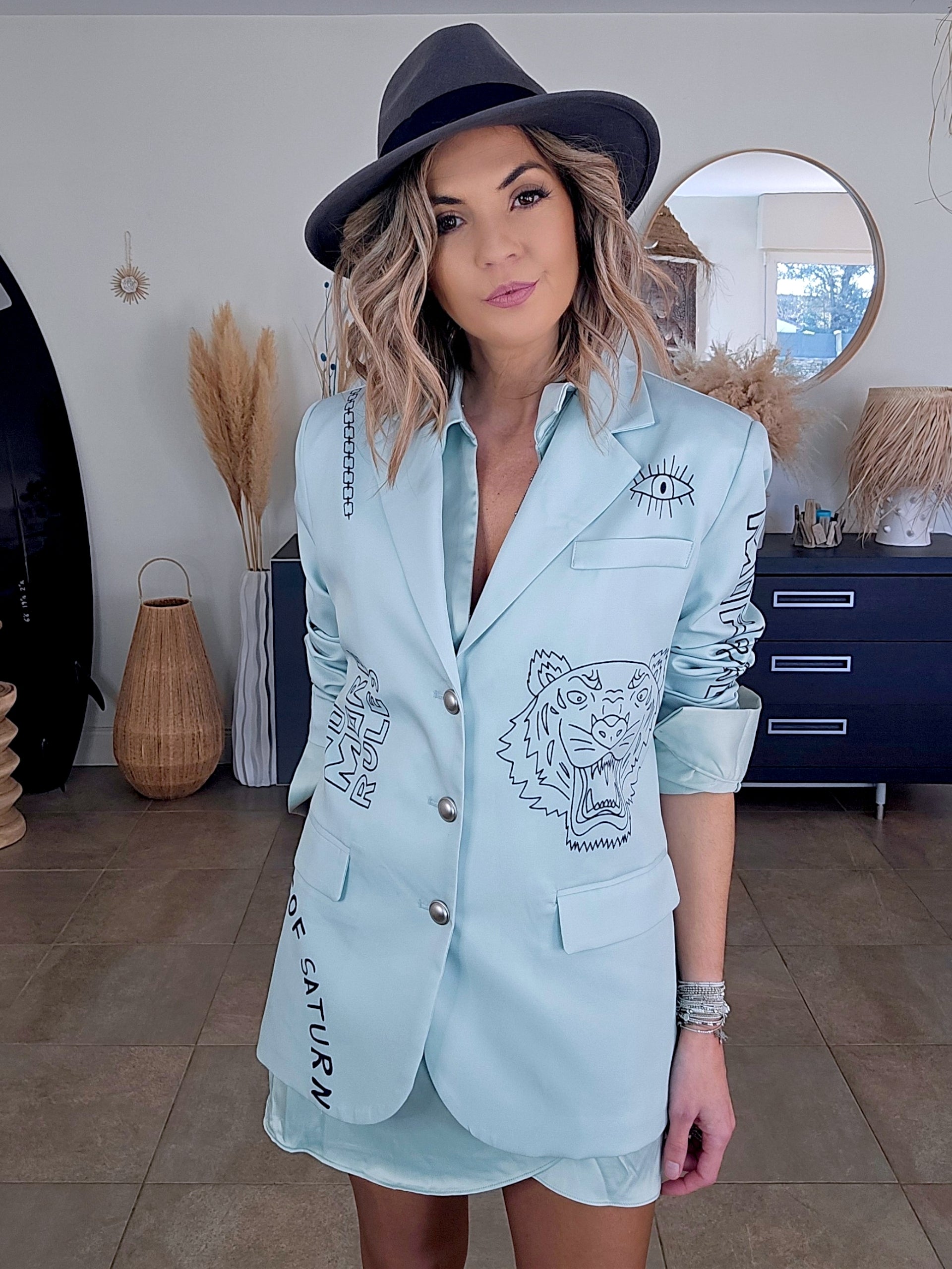 Veste boy tigre vert d'eau - 𝐌𝐚𝐫𝐢𝐧𝐚𝟒𝟒𝐟𝐚𝐦𝐢𝐥𝐲