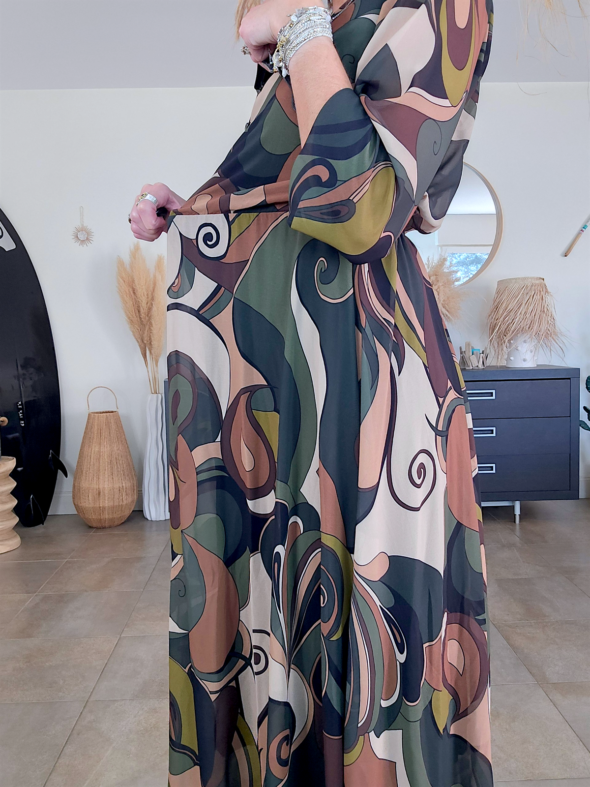 Robe longue à imprimé camouflage - 𝐌𝐚𝐫𝐢𝐧𝐚𝟒𝟒𝐟𝐚𝐦𝐢𝐥𝐲