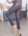 Pantalon huilé marron avec sa ceinture - 𝐌𝐚𝐫𝐢𝐧𝐚𝟒𝟒𝐟𝐚𝐦𝐢𝐥𝐲