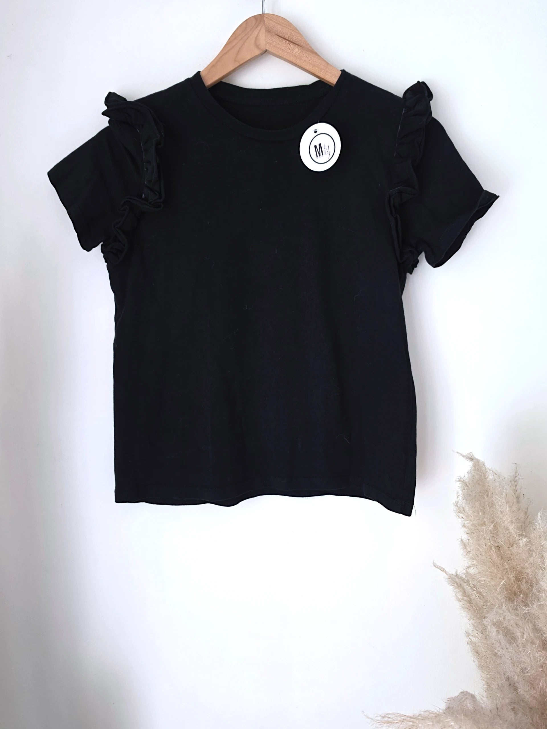 T-shirt noir en coton - 𝐌𝐚𝐫𝐢𝐧𝐚𝟒𝟒𝐟𝐚𝐦𝐢𝐥𝐲
