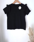 T-shirt noir en coton - 𝐌𝐚𝐫𝐢𝐧𝐚𝟒𝟒𝐟𝐚𝐦𝐢𝐥𝐲