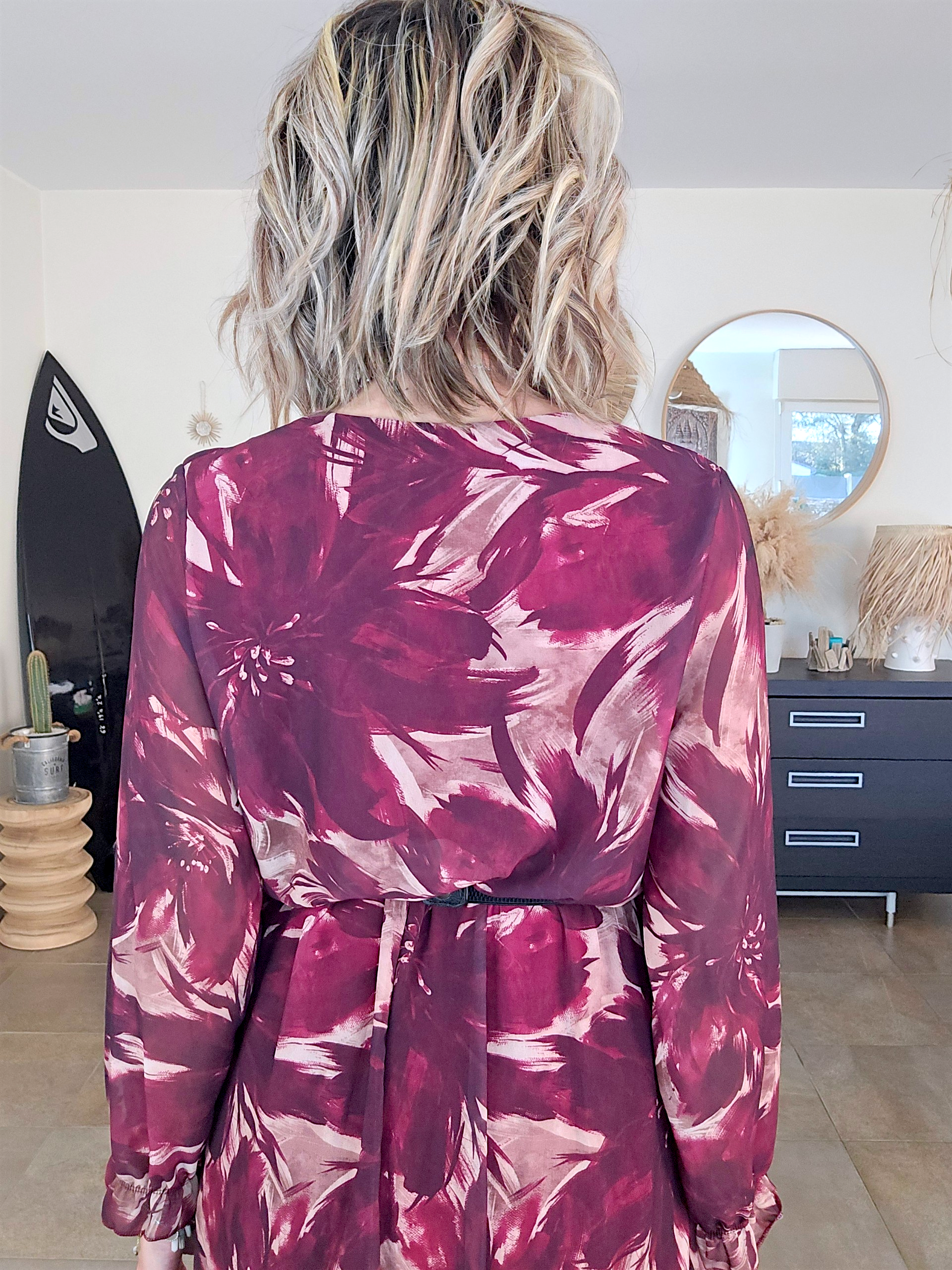 Robe 7/8è aubergine - 𝐌𝐚𝐫𝐢𝐧𝐚𝟒𝟒𝐟𝐚𝐦𝐢𝐥𝐲