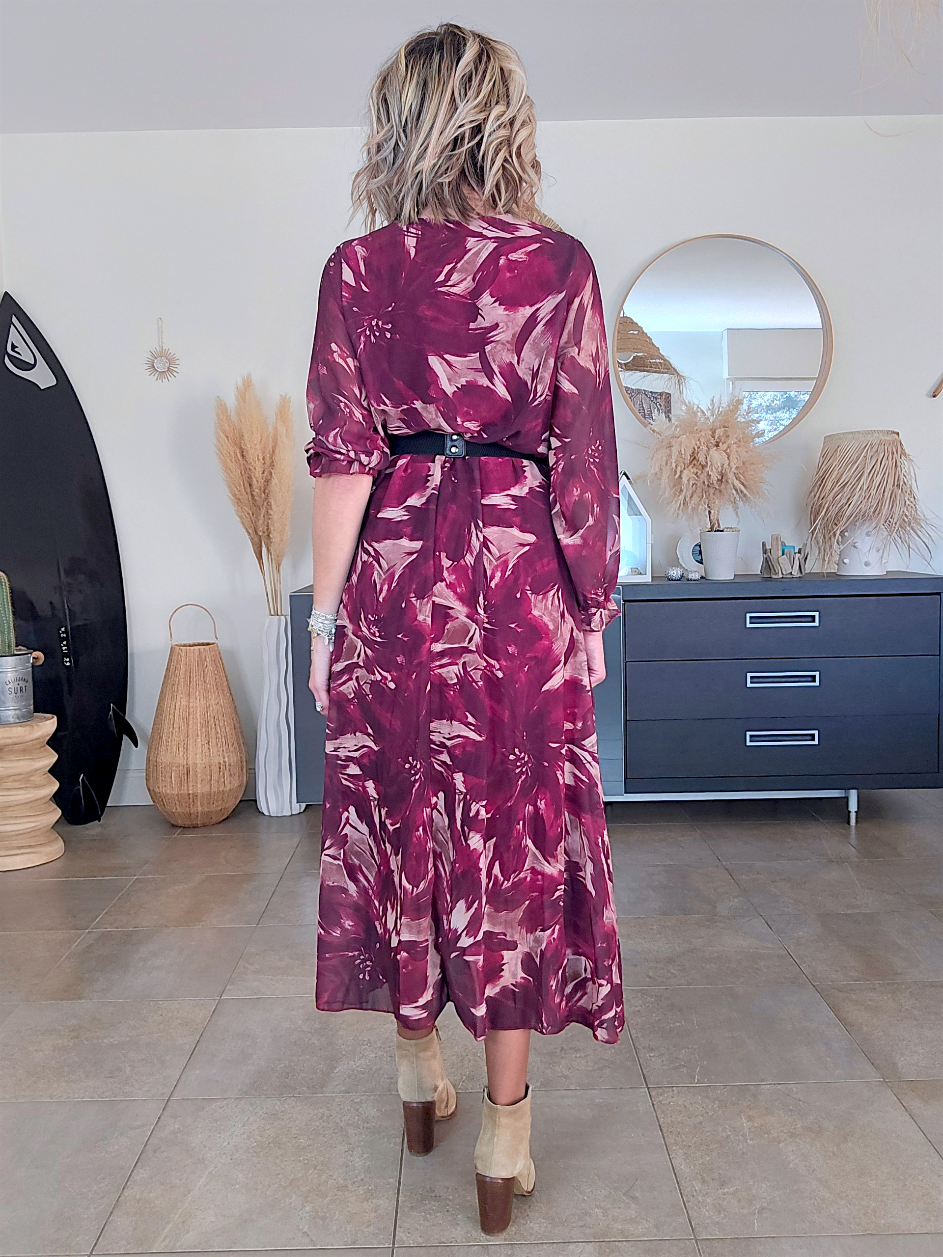 Robe 7/8è aubergine - 𝐌𝐚𝐫𝐢𝐧𝐚𝟒𝟒𝐟𝐚𝐦𝐢𝐥𝐲