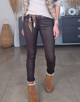 Pantalon huilé marron avec sa ceinture - 𝐌𝐚𝐫𝐢𝐧𝐚𝟒𝟒𝐟𝐚𝐦𝐢𝐥𝐲