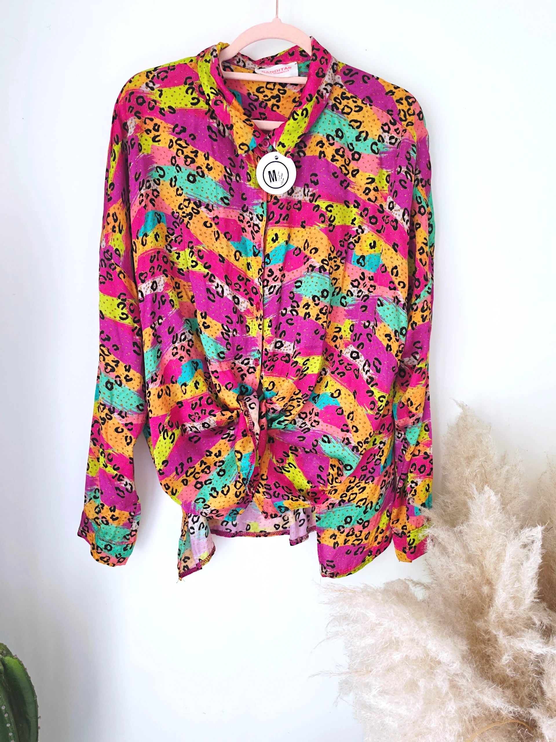 Chemise fluo à imprimé léopard - 𝐌𝐚𝐫𝐢𝐧𝐚𝟒𝟒𝐟𝐚𝐦𝐢𝐥𝐲