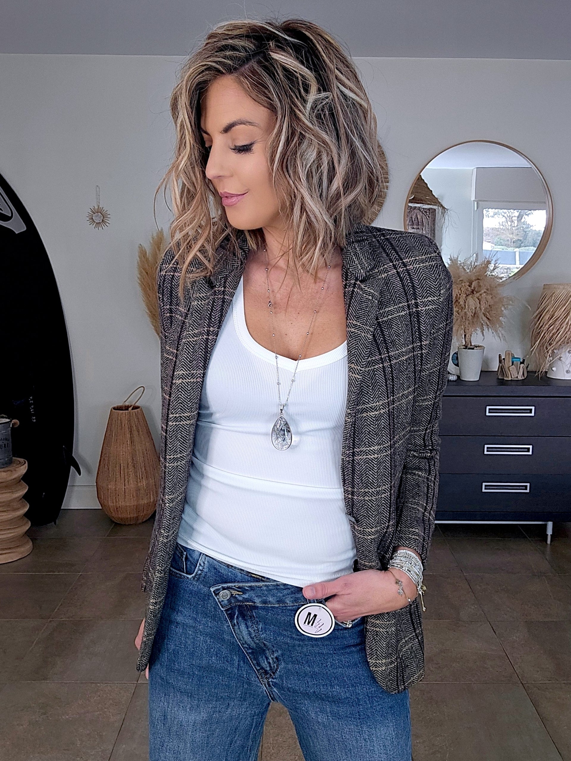 Veste chevrons vintage - 𝐌𝐚𝐫𝐢𝐧𝐚𝟒𝟒𝐟𝐚𝐦𝐢𝐥𝐲