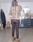 Pantalon huilé marron avec sa ceinture - 𝐌𝐚𝐫𝐢𝐧𝐚𝟒𝟒𝐟𝐚𝐦𝐢𝐥𝐲