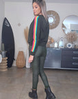 Pantalon slim huilé vert kaki - 𝐌𝐚𝐫𝐢𝐧𝐚𝟒𝟒𝐟𝐚𝐦𝐢𝐥𝐲