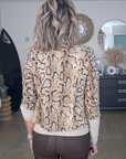 Veste cintrée à imprimé python maille sweat - 𝐌𝐚𝐫𝐢𝐧𝐚𝟒𝟒𝐟𝐚𝐦𝐢𝐥𝐲