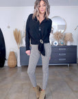 Pantalon à imprimé pied-de-poule - 𝐌𝐚𝐫𝐢𝐧𝐚𝟒𝟒𝐟𝐚𝐦𝐢𝐥𝐲