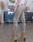 Pantalon bronze à imprimé animal - 𝐌𝐚𝐫𝐢𝐧𝐚𝟒𝟒𝐟𝐚𝐦𝐢𝐥𝐲