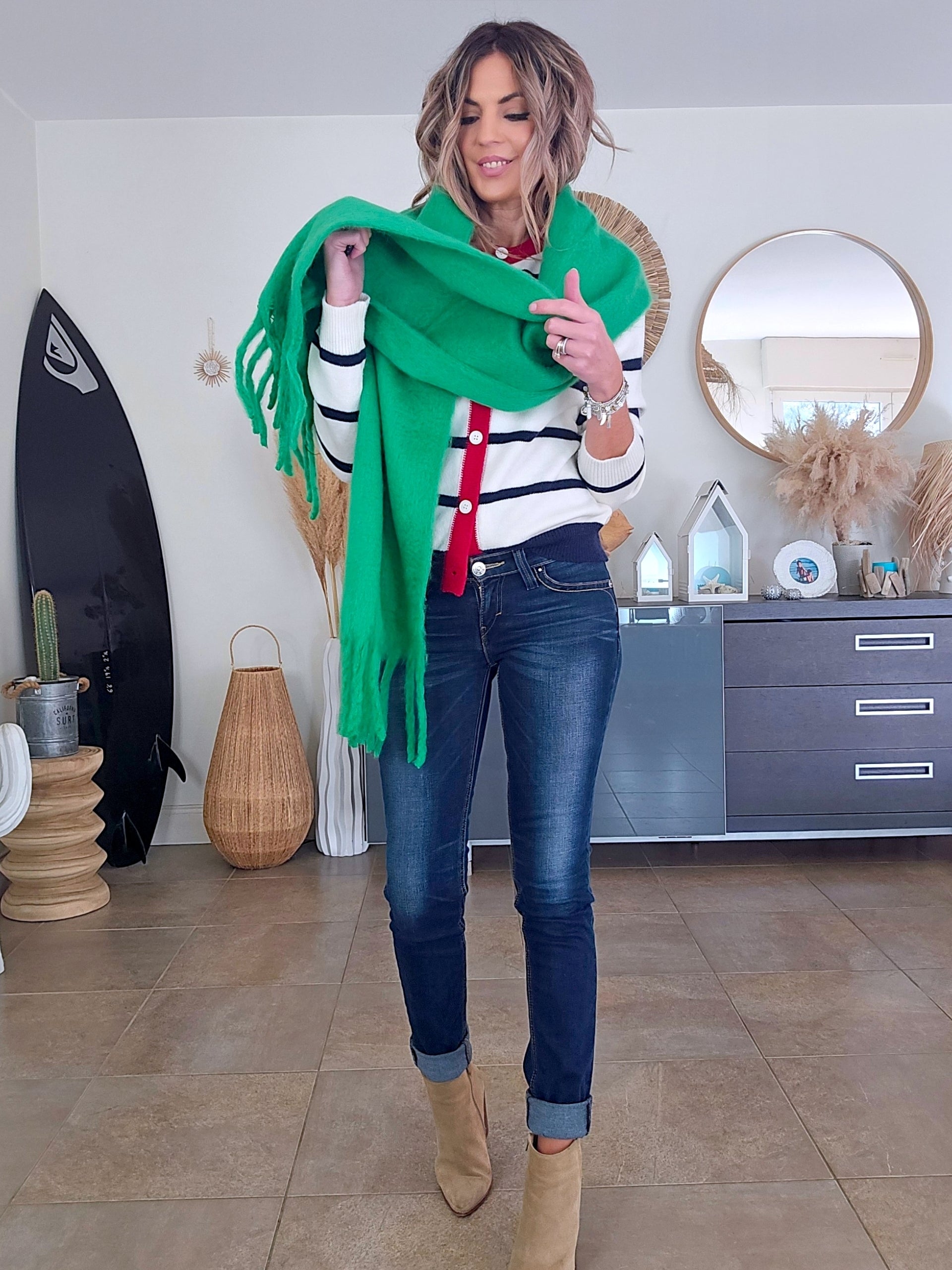 Cardigan amour marinière - 𝐌𝐚𝐫𝐢𝐧𝐚𝟒𝟒𝐟𝐚𝐦𝐢𝐥𝐲