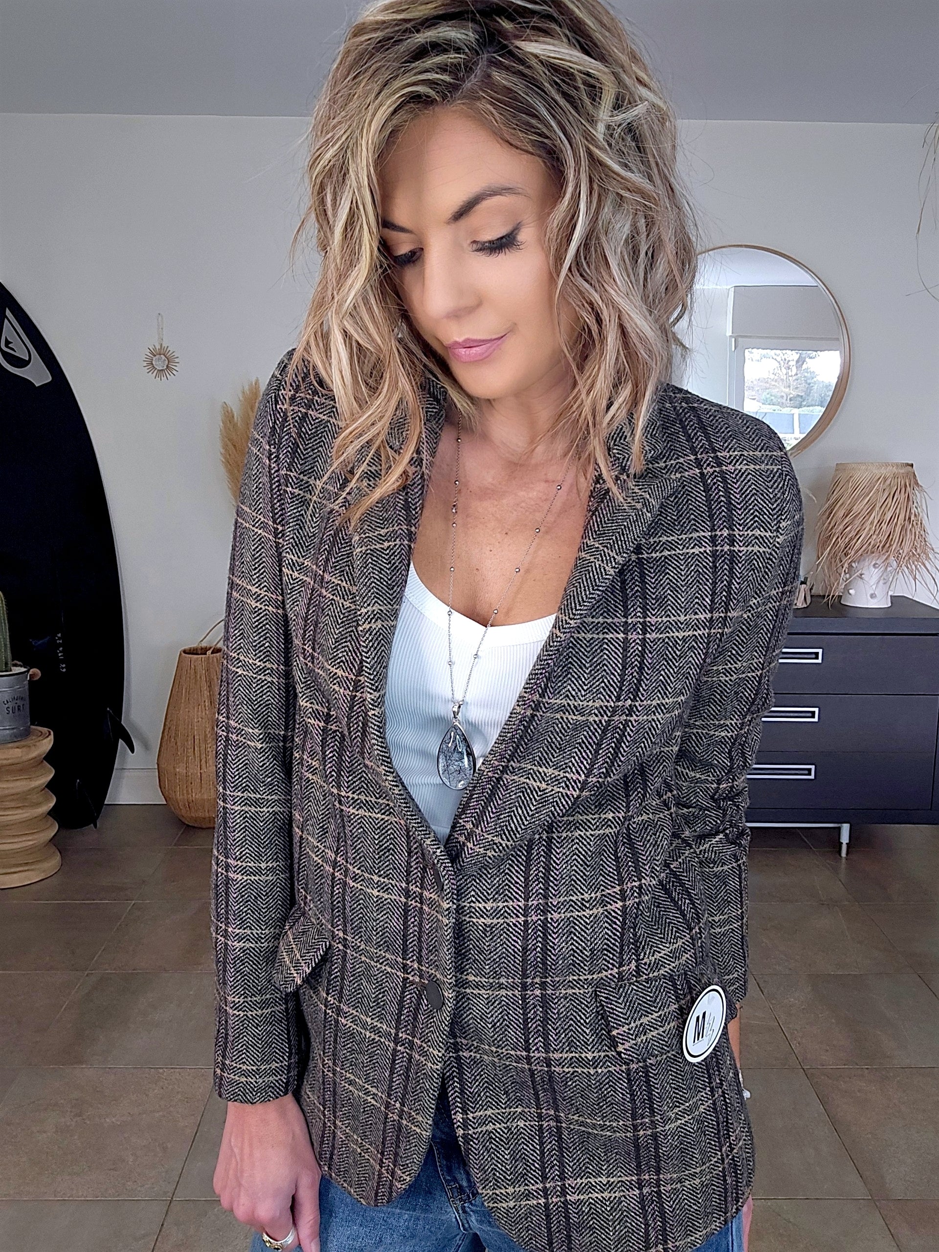 Veste chevrons vintage - 𝐌𝐚𝐫𝐢𝐧𝐚𝟒𝟒𝐟𝐚𝐦𝐢𝐥𝐲