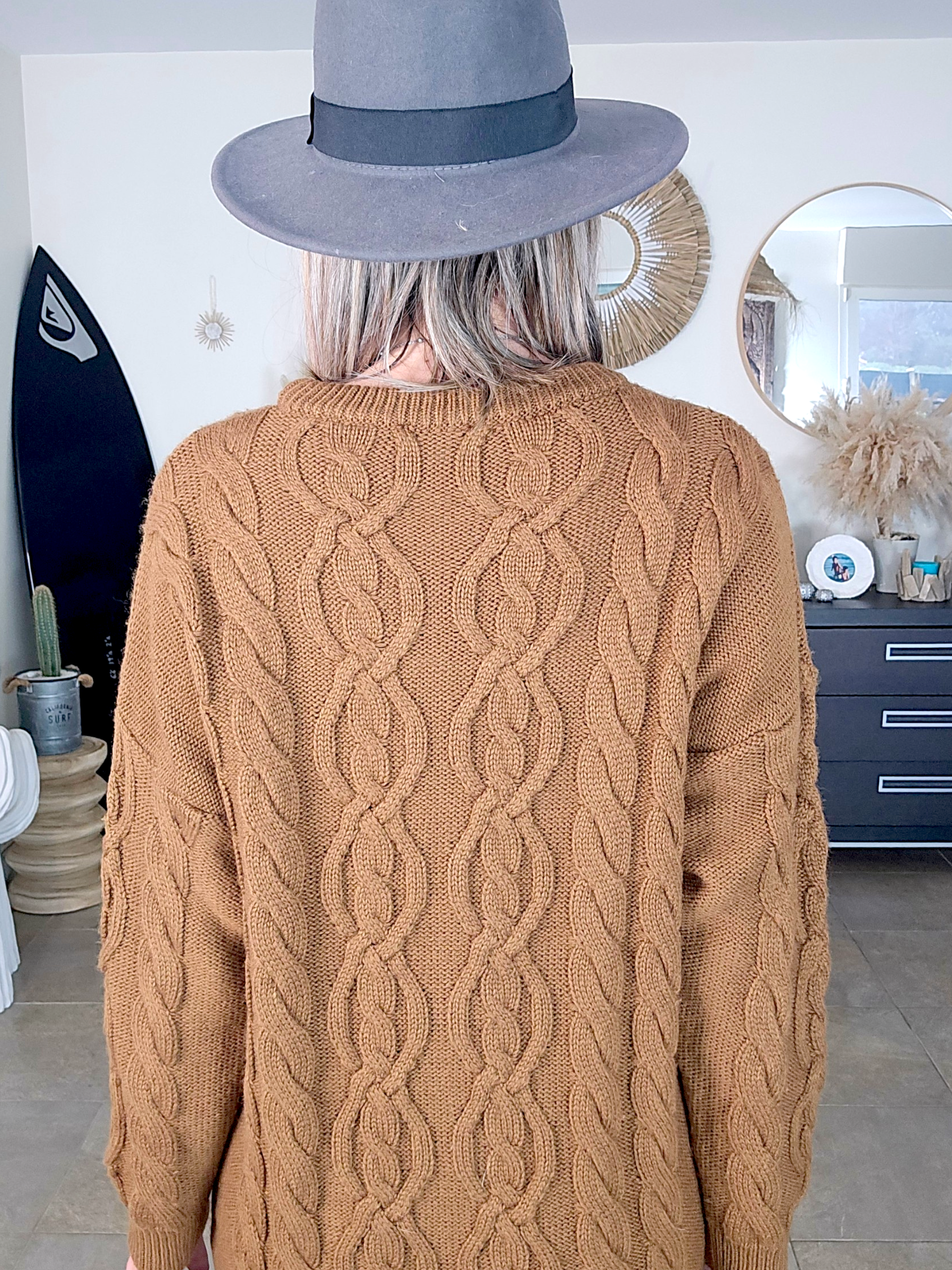 Robe pull de couleur tabac - 𝐌𝐚𝐫𝐢𝐧𝐚𝟒𝟒𝐟𝐚𝐦𝐢𝐥𝐲