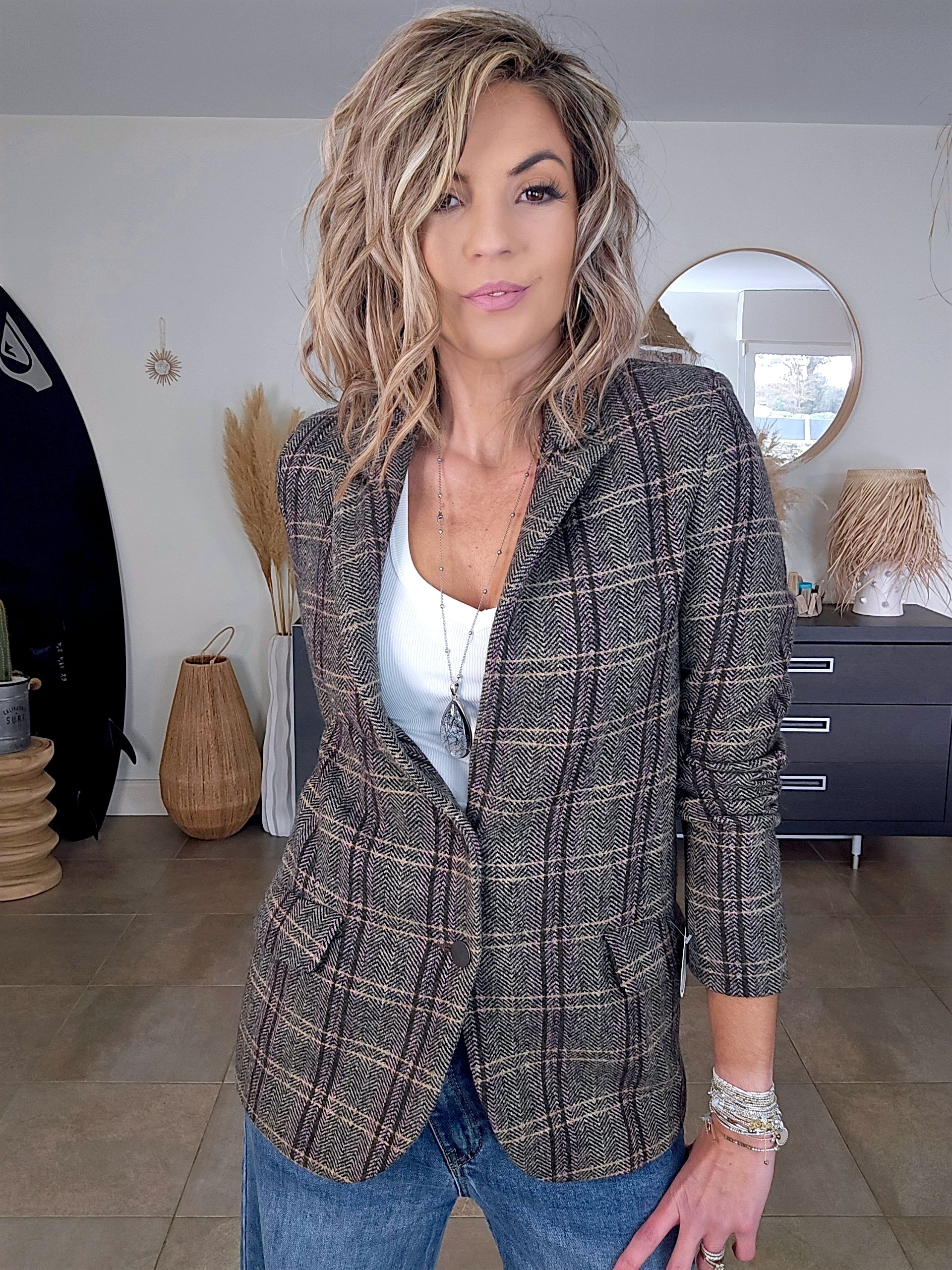 Veste chevrons vintage - 𝐌𝐚𝐫𝐢𝐧𝐚𝟒𝟒𝐟𝐚𝐦𝐢𝐥𝐲