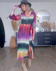 Robe soleil longue tricolore - 𝐌𝐚𝐫𝐢𝐧𝐚𝟒𝟒𝐟𝐚𝐦𝐢𝐥𝐲