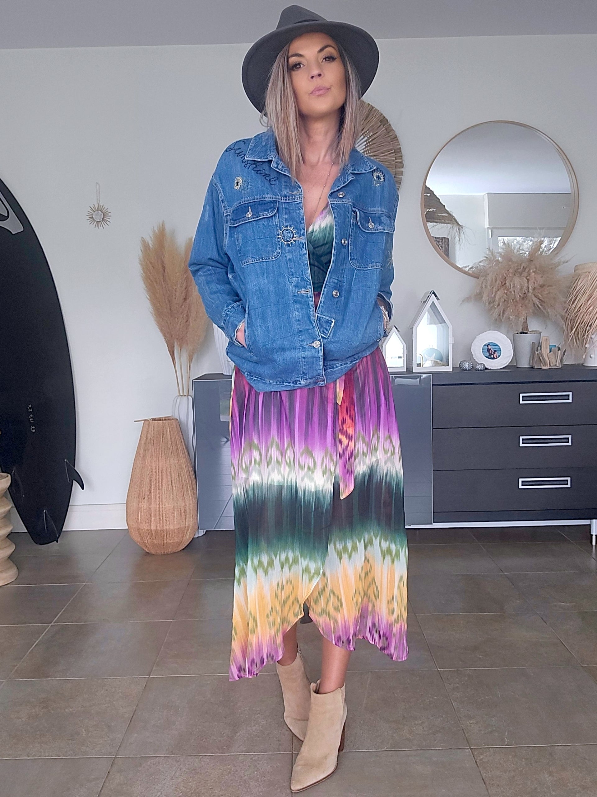 Veste brodée en jean bleu - 𝐌𝐚𝐫𝐢𝐧𝐚𝟒𝟒𝐟𝐚𝐦𝐢𝐥𝐲