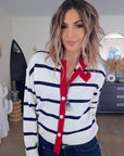 Cardigan amour marinière - 𝐌𝐚𝐫𝐢𝐧𝐚𝟒𝟒𝐟𝐚𝐦𝐢𝐥𝐲