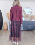Perfecto aubergine 100% cuir - 𝐌𝐚𝐫𝐢𝐧𝐚𝟒𝟒𝐟𝐚𝐦𝐢𝐥𝐲