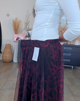 Jupe aubergine imprimé léopard - 𝐌𝐚𝐫𝐢𝐧𝐚𝟒𝟒𝐟𝐚𝐦𝐢𝐥𝐲