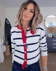 Cardigan amour marinière - 𝐌𝐚𝐫𝐢𝐧𝐚𝟒𝟒𝐟𝐚𝐦𝐢𝐥𝐲