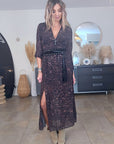 Robe longue marron à imprimé léopard - 𝐌𝐚𝐫𝐢𝐧𝐚𝟒𝟒𝐟𝐚𝐦𝐢𝐥𝐲