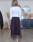 Jupe aubergine imprimé léopard - 𝐌𝐚𝐫𝐢𝐧𝐚𝟒𝟒𝐟𝐚𝐦𝐢𝐥𝐲