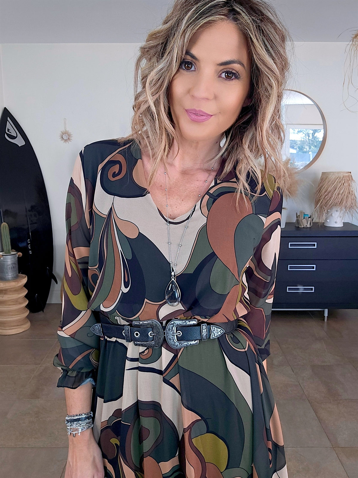 Robe longue à imprimé camouflage - 𝐌𝐚𝐫𝐢𝐧𝐚𝟒𝟒𝐟𝐚𝐦𝐢𝐥𝐲