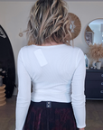 T-shirt côtelé blanc - 𝐌𝐚𝐫𝐢𝐧𝐚𝟒𝟒𝐟𝐚𝐦𝐢𝐥𝐲
