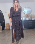Robe longue marron à imprimé léopard - 𝐌𝐚𝐫𝐢𝐧𝐚𝟒𝟒𝐟𝐚𝐦𝐢𝐥𝐲